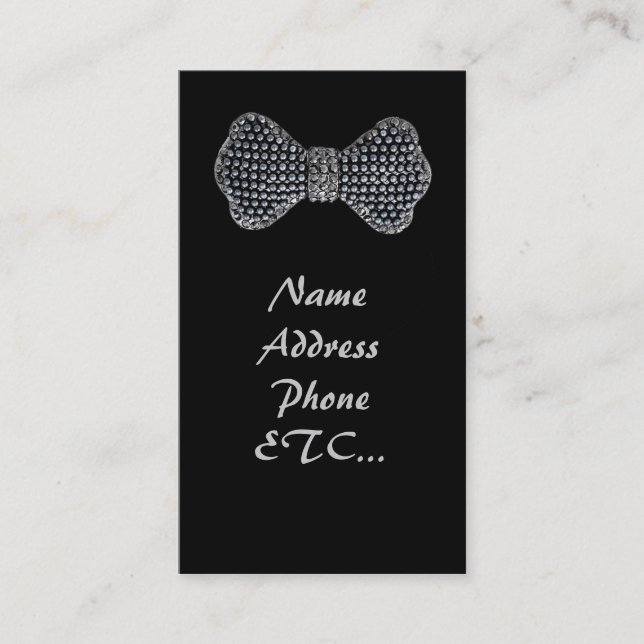 Business cards with bows (Front)