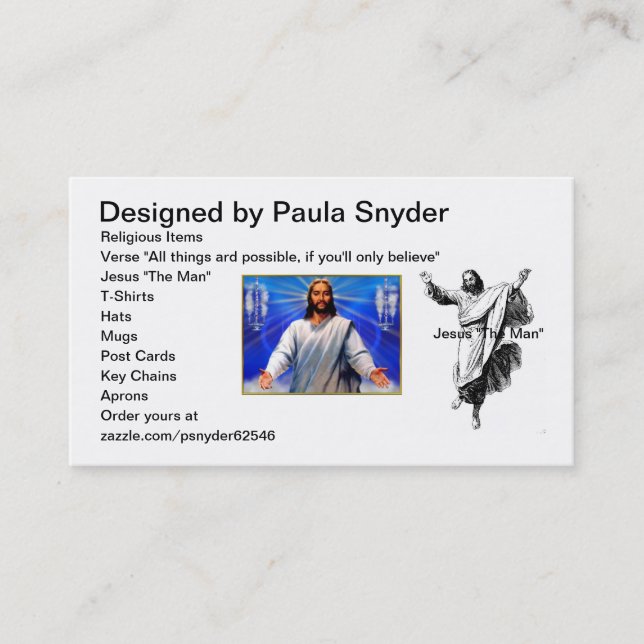 Business cards with Jesus (Front)