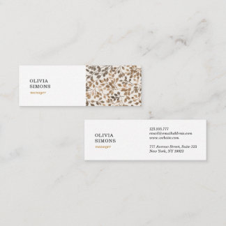 Business Cards with vintage floral pattern
