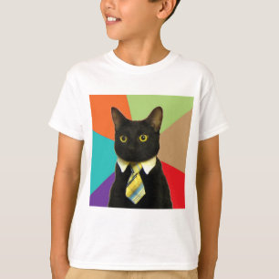 Business Cat Advice Animal Meme T-Shirt