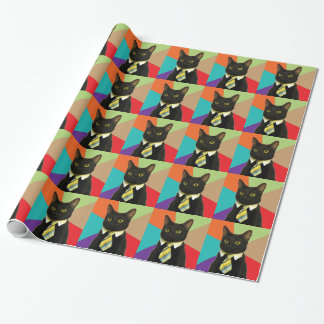 Business Cat Gift Wrap