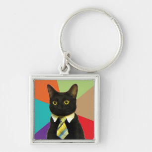Business Cat keychain