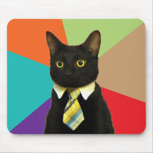 Business Cat Mousepad Meme