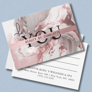 BUSINESS CERTIFICATE For You Pink-Gold Marble