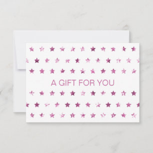 BUSINESS CERTIFICATE Glitter Stars