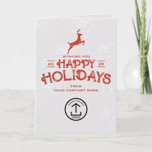 Business Christmas Card Clients Customer Employees