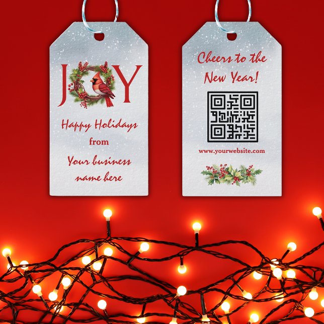 Business Christmas   Gift Tags (Add a personal touch to your gifts with our custom Christmas business tags! Order yours today!)