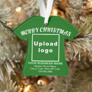 Business Christmas Green T-Shirt Shape Acrylic Ornament