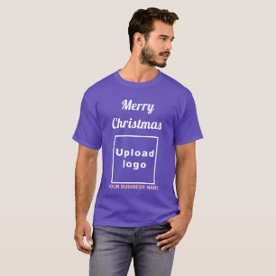 Business Christmas Greeting on Purple T-Shirt