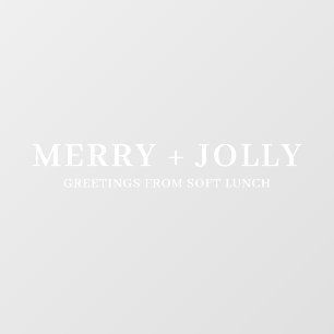 Business Christmas Merry and Bright Modern Window