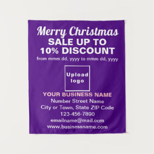 Business Christmas Sale on Purple Tapestry
