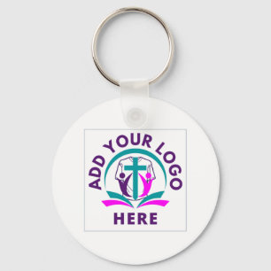 Business Church ADD YOUR LOGO Key Ring