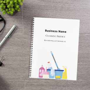 Business cleaning service checklist notebook