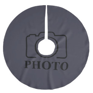 Business Company Create Your Own Custom Template Brushed Polyester Tree Skirt