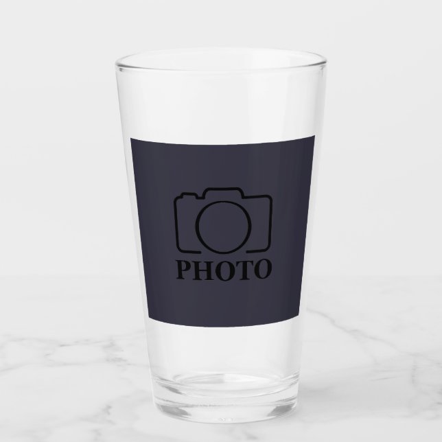 Business Company Create Your Own Custom Template Glass (Front)