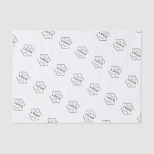 Business Company Custom Logo Black Tissue Paper