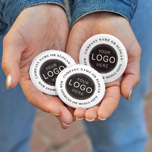 Business Company Logo Brand Photo Modern Swag 6 Cm Round Badge