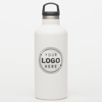 Business Company Logo Brand Water Bottle Clear