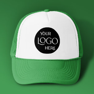 Business Company Logo Branded Employee Staff Green Trucker Hat
