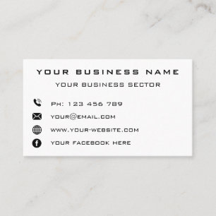 Business Company Logo Contact Info Professional Card