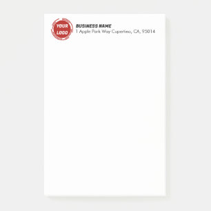 Business Company Logo CUSTOM 4"x6" Post-it Notes
