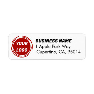 Business Company Logo CUSTOMIZABLE Return Address Label
