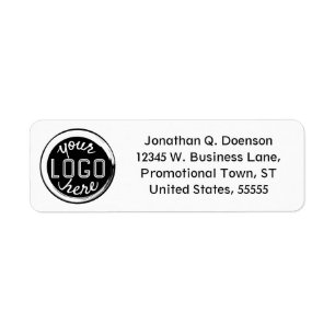 Business Company Logo Easy Custom Return Address Return Address Label