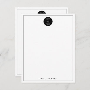 Business Company Logo Employee Double Sided Card