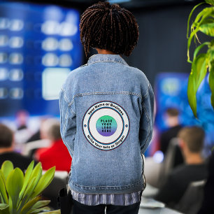 Business Company Logo Marketing Brand Custom Denim Jacket