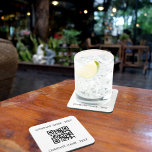 Business company logo name QR code brand colour Coaster<br><div class="desc">Personalise and add your business name.  Black letters.  If you want the pillow without text,  use your back-space key to delete.  Add your website url/link to the QR code. Transparent background,  you can add your brand colour in the design tool.</div>