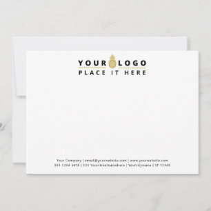 Business Company Logo Professional White Card
