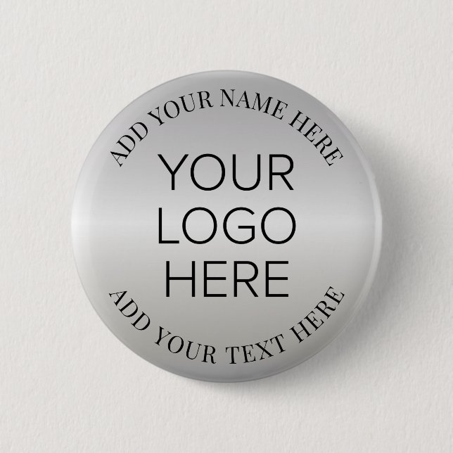 Business Company Logo Promotional 6 Cm Round Badge (Front)