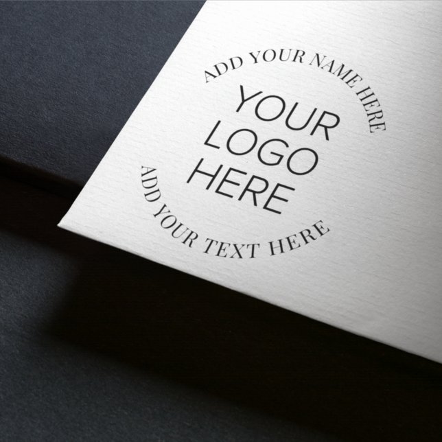 Business Company Logo Round Promotional Self-inking Stamp (Creator Uploaded)