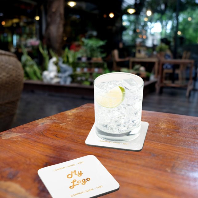 Business company logo text slogan gold brand colou coaster (Creator Uploaded)