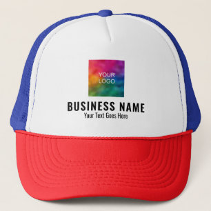Business Company Name Logo Here Baseball Trucker Hat