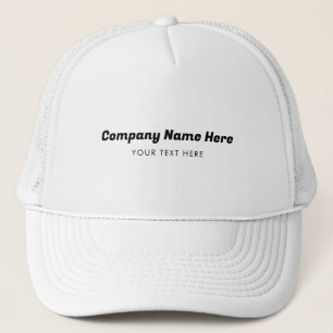 Business Company Name & Text Employee Staff  Trucker Hat