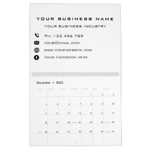 Business Company Promotional Personalised - Modern Calendar