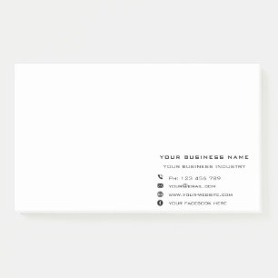 Business Company Promotional Personalised - Modern Post-it Notes
