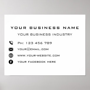 Business Company Promotional Personalised - Modern Poster