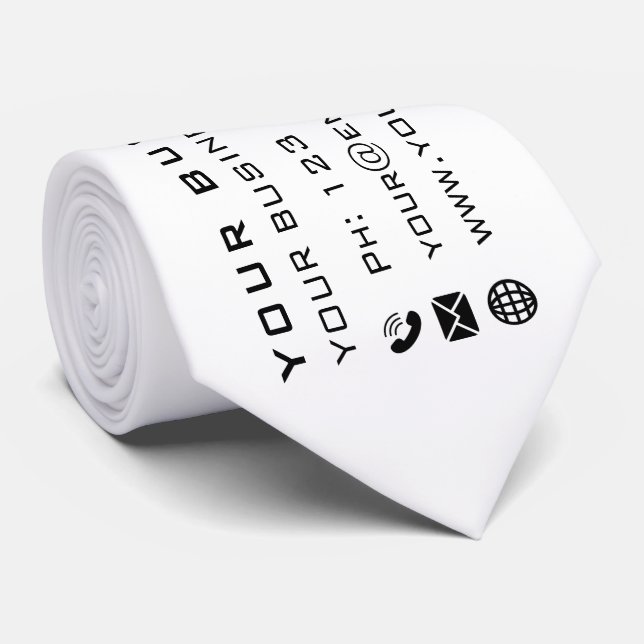 Business Company Promotional Personalised Special  Tie (Rolled)