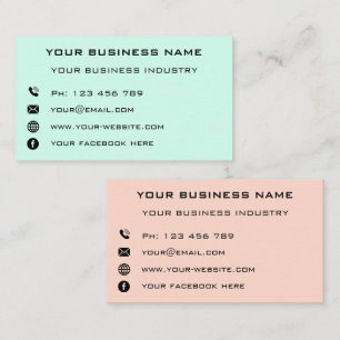 Business Company Promotional Professional Design Calling Card