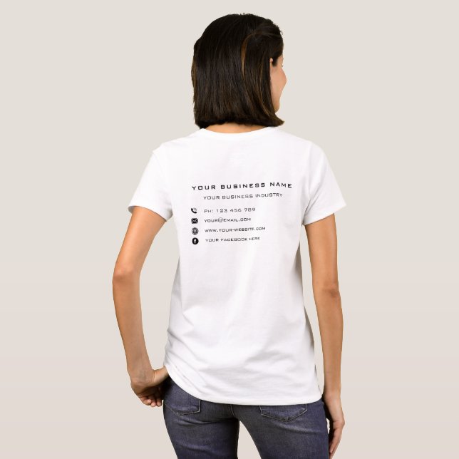 Business Company Promotional Professional Modern T-Shirt (Back Full)