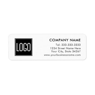 Business Company Return Address   Your Logo Here Return Address Label