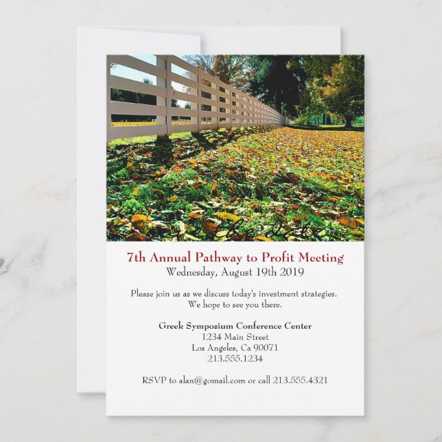 Business Conference Corporate Event Invitation (Front)