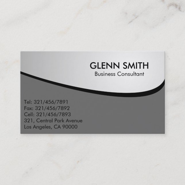 Business Consultant - Business Cards (Front)