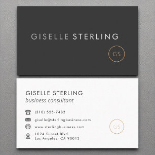 Business Consultant Minimalist Luxury Black Card