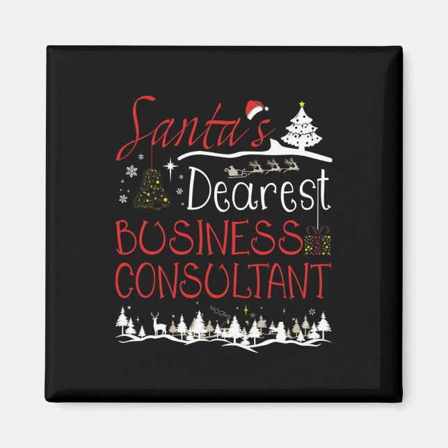 Business Consultant Xmas Job Cute Christmas  Magnet (Front)