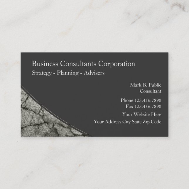 Business Consulting Business Cards (Front)