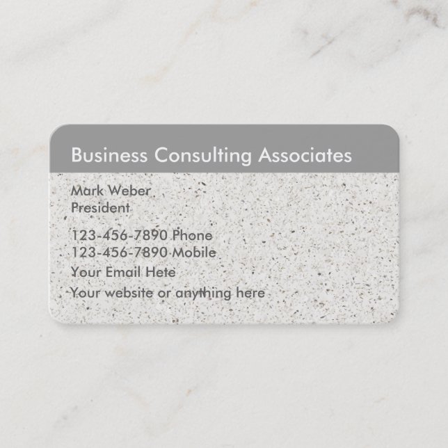 Business Consulting Card (Front)
