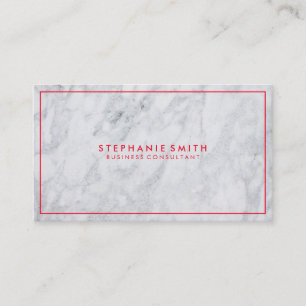 Business Consulting Executive Marble Business Card